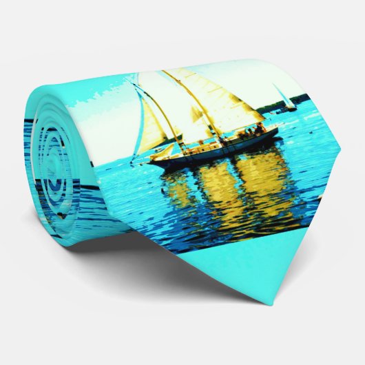 Maine schooner Krawatte (Gerollt)