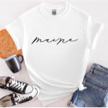 Maine Script Staat FrauenT - Shirt<br><div class="desc">Jeden Tag fügen wir neue Designs hinzu!</div>