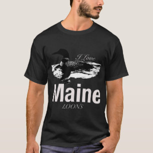 Maine-Seen und Teich-Loons T-Shirt