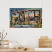 Maine (Sommer)Große Briefbilder Poster (Küche)