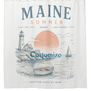 Maine Sommer Spaß Thunder_Cove Duschvorhang