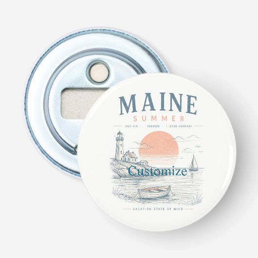 Maine Sommer Spaß Thunder_Cove Flaschenöffner (Vorderseite)