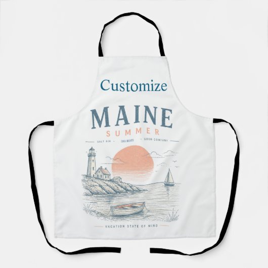 Maine Sommer Spaß Thunder_Cove Schürze (Vorderseite)