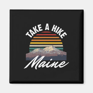 Maine Souvenir Wandern Nimm Ein Wanderung Vintage  Magnet