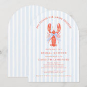 Maine Squeeze Coastal Hummer Brautparty Einladung (Vorne/Hinten)