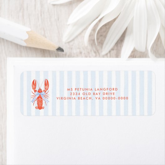 Maine Squeeze Coastal Lobster Bridal Shower Sign (Insitu)