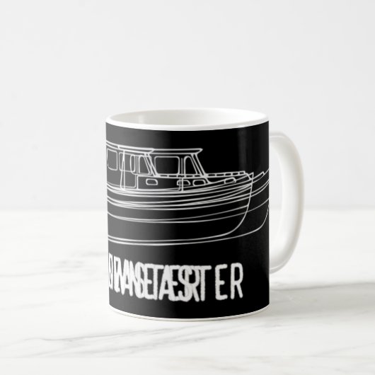 Maine Staat Downeaster Hummer Fischerboot T schier Kaffeetasse (VorderseiteRechts)