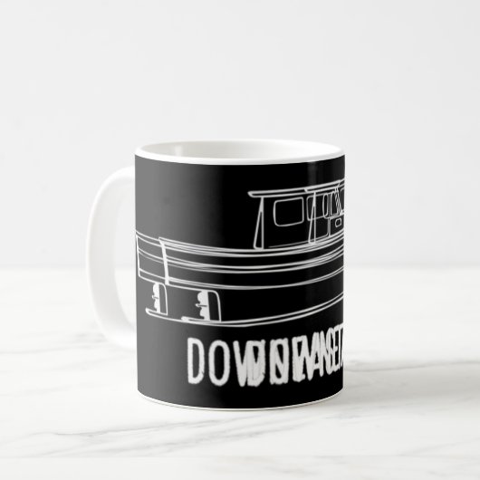 Maine Staat Downeaster Hummer Fischerboot T schier Kaffeetasse (Vorderseite Links)
