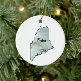 Maine Staat Illustration Keramik Ornament