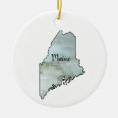 Maine Staat Illustration Keramik Ornament (Vorne)
