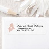 MAINE Staat Karte mit Herz - JEDE FARBE (Insitu)