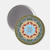 Maine Staat Mandala Magnet (Vorderseite/Rückseite)