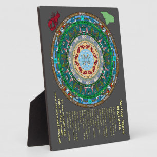 Maine Staat Mandala Plaque Fotoplatte