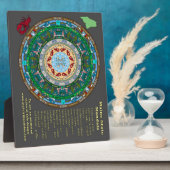 Maine Staat Mandala Plaque Fotoplatte (Seite)