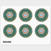 Maine Staat Mandala Sticker (Blatt)