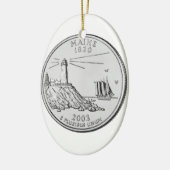Maine Staat Quarter Keramikornament (Links)