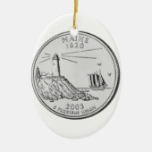 Maine Staat Quarter Keramikornament (Vorne)