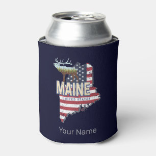 Maine Staat United Staaten Map Vintag USA Souvenir Dosenkühler