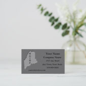 Maine Staat Visitenkarte geschnitzter Stein Ausseh (Stehend Vorderseite)