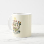 Maine Staat Wappen (Vintag 1870er Jahre) Kaffeetasse (Vorderseite Links)