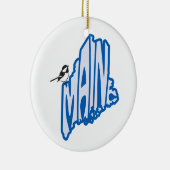 Maine Staat Weihnachtsbaum Keramik Ornament (Rechts)