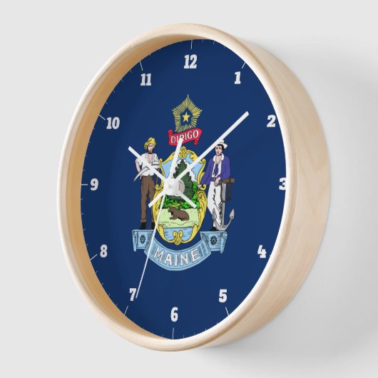 MAINE STAATE FLAG UHR (Winkel)