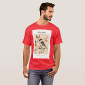 MAINE Staatvogel Chickadee T-Shirt (Vorne ganz)