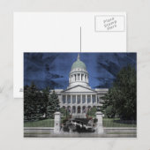 Maine State Capitol Postkarte (Vorne/Hinten)