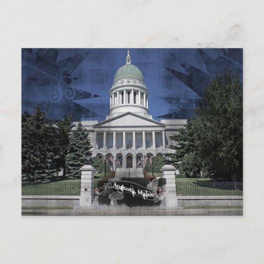 Maine State Capitol Postkarte (Vorderseite)