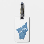 Maine State Home Wood Grain Gepäckanhänger (Rückseite vertikal)