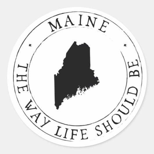 Maine Sticker-Umschlag Aufkleber (Vorderseite)