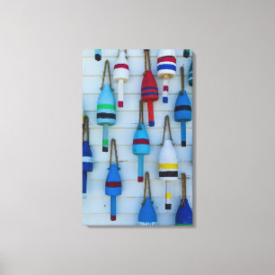 Maine, Stonington, dekorative Hummerbojen Leinwanddruck