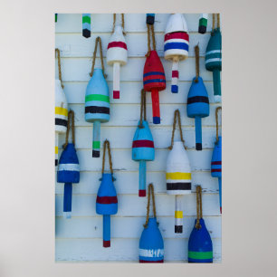 Maine, Stonington, dekorative Hummerbojen Poster