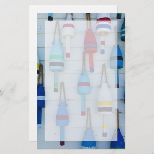 Maine, Stonington, dekorative Hummerbuys Briefpapier (Vorne/Hinten)