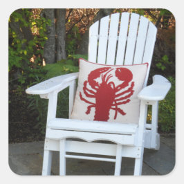 Maine Summer Quadratischer Aufkleber