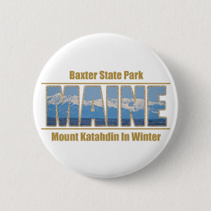 MAINE-Textbild - Berg Katahdin Button