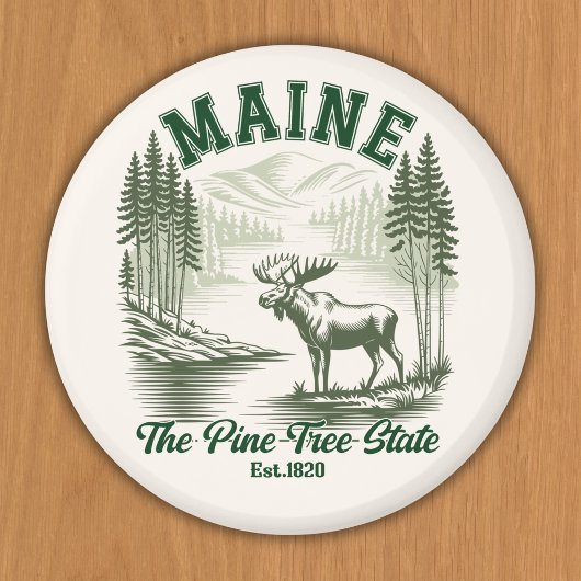 Maine the Pine Tree State Magnet