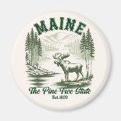 Maine the Pine Tree State Magnet (Vorne)