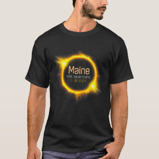 Maine Total Solar Eclipse Spring America April 200 T-Shirt
