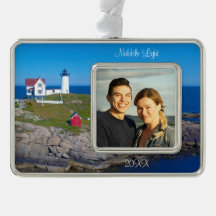 Maine Urlaub Familienfoto Datum Nubble Lighthouse