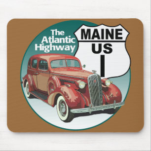 Maine US Route 1 - Atlantische Autobahn Mousepad