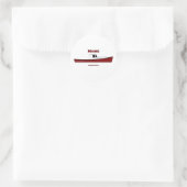 Maine USA Lobster Boat Logo Runder Aufkleber (Tasche)
