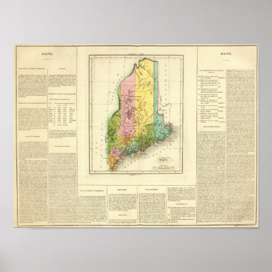 Maine USA Poster (Vorne)