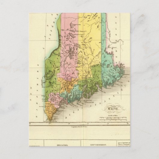 Maine USA Postkarte (Vorderseite)