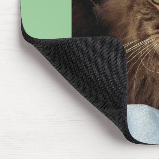 Maine-Waschbär, brauner Tabby Mousepad (Ecke)