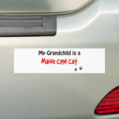Maine-Waschbär-Enkelkind Autoaufkleber (Auf Auto)