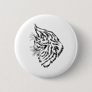 Maine-Waschbär-Industriemagnat Button