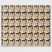 Maine-Waschbär-Katze Geschenkpapier (Flach)
