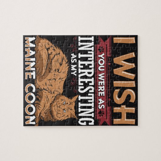 Maine-Waschbär-Katze Puzzle (Horizontal)