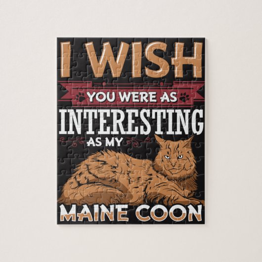 Maine-Waschbär-Katze Puzzle (Vertikal)